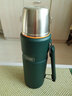 膳魔师（THERMOS） 保温瓶大容量不锈钢真空户外旅行商务便携车载水瓶SK-2010/2020 TSK2-1200S 云杉绿 1.2L 实拍图