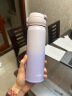 膳魔师（THERMOS）保温杯渐变色水杯情侣网红不锈钢学生杯子生日礼物可刻字JNL 316不锈钢-暮山紫- 500ml 实拍图