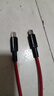 绿胜type-c数据线100W超级快充6A自动断电充电线适用华为mate荣耀nova小米oppo安卓vivo手机USB充电器 红色【充满智能断电】【两条装】 2M 实拍图