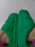 华美健步防水踩屎感按摩居家情侣棉拖鞋轻简保暖舒适秋冬季室内加绒软底棉鞋女款HM2380A绿色36-37码 实拍图