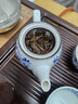 千代源光峰小蓝芽线唐草茶杯茶壶 日本原装进口陶瓷品茗杯日式茶具套装  小蓝芽茶壶 实拍图