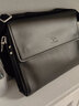 北狐男包真皮男士手提包男包公文包商务休闲头层牛皮单肩斜挎包背包男 黑色横款升级头层牛皮1922 实拍图