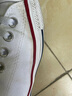 匡威（Converse）官方All Star经典帆布男女低帮休闲运动小白鞋101000 101000/白色 37.5 实拍图