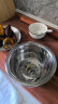 尚美德 不锈钢盆筛【五件套】 洗菜盆和面盆打蛋盆沙拉盆沥水篮20-26cm  实拍图