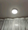 惠普精工三防吸顶灯led超薄简约圆形防水阳台卧室厨卫过道灯具37CM白光 实拍图