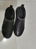 可牧丽羊冬季真皮鞋男保暖防滑羊毛鞋防滑皮毛一体加绒一脚蹬加厚皮鞋男冬 黑色 建议选大一码 43 实拍图