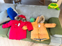 戴维贝拉（DAVE＆BELLA）童装儿童羽绒服中长新年款宝宝衣服保暖上衣冬装拜年服洋气外套 红色 130cm（建议身高120-130cm） 晒单实拍图