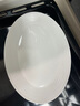 松发瓷器好韵釉下彩碗具家用陶瓷碗碟餐具纯白暗纹系列组合碗盘 好韵12英寸鱼盘 实拍图