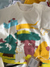 巴厘小猪（BALIPIG）婴儿短袖T恤夏季薄款儿童超萌可爱男童衣服洋气女童上衣 象牙白（印花） 90cm 晒单实拍图