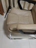 勤一 加厚可躺办公椅子电脑椅家用老板椅弓形麻将椅子午休靠背座椅 皮艺-卡其 标准可躺款（无脚托+无腰枕） 实拍图