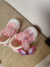 托姆贝克（ThomBaker）婴儿学步鞋夏季网鞋凉鞋透气男女宝宝鞋小童鞋1-3岁软底防滑鞋 粉色字母 17码 (内长13cm / 适合脚长12.5 实拍图