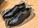Truffaut 手工真皮鞋男商务正装鞋英伦牛津鞋男新郎婚鞋春夏季季透气高档 黑色小牛皮 B104 44 实拍图