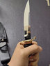 户外装备工具小刀具俄罗斯刀子防身多功能登山用品荒野外求生刀随身瑞士军士刀一体龙骨直刀 二代黑柄款 实拍图