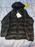 雪中飞童装新品儿童羽绒服男童轻薄款中大女童连帽迷彩短款羽绒外套 黑色 160 实拍图