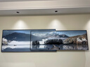唤墙 客厅装饰画现代简约沙发背景墙壁画新中式大气靠金山水叠加挂画 湖光山色 240x65cm(适合3.5米沙发)镶钻画 实拍图