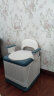 慕亚（MUYA）移动马桶老人座便器老人孕妇卧室内马桶便携坐便椅成人用便盆 可折叠移动马桶pc垫+内桶-蓝色 晒单实拍图