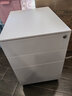 万美聚彩色办公活动柜 桌下移动推柜三抽活动矮柜 挂劳文件柜 铁皮密码锁资料储物柜子 白色三抽活动柜 实拍图