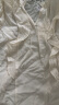 范思蓝恩23FS12439法式V领短袖衬衫女设计感小众夏季荷叶边上衣 米色 S 晒单实拍图