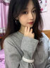 妙奕嘉素圈耳环女款高级感耳饰圈圈金属复古圆耳圈气质水滴耳圈小众生日 金属冷淡风银色水滴素圈耳环 实拍图