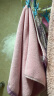 金号毛巾 纯棉加厚强吸水面巾A类洗脸巾 2条装 紫/灰 72*35cm 115g/条 实拍图
