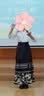 罗蒙马面裙汉服女童国风套装新中式古装演出服 黑色套装 140 实拍图