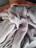 南极人（Nanjiren）牛奶绒被套200x230cm单件冬季加绒加厚1.5被罩珊瑚绒法兰绒被子套 贝壳边-高级灰【双面加绒】 180x220cm-单被套 实拍图