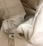 雅鹿长款羽绒服女长过膝2025年新款韩版宽松连帽冬季品牌鸭绒保暖外套 米白色 S （推荐85-105斤） 实拍图