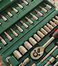 绿林（GREENER）汽修工具套装套筒扳手棘轮汽车维修组合修车工具箱多功能套装 【升级72齿弯柄】汽修工具54件套 实拍图