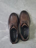 热风男鞋春季新款休闲皮鞋时尚百搭商务潮流一脚蹬爸爸皮鞋 02棕色 40 (250mm) (偏大半码) 实拍图