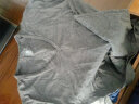 无印良品 MUJI 男式 使用了棉的冬季内衣V领短袖T恤 69AA451 打底衫打底衣 炭灰色 L 晒单实拍图