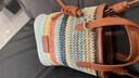 美杜斜挎包小包包波西米亚草编包女时尚斜挎手提编织手机包沙滩包七夕 编织包【棕色】 实拍图