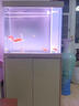 森森（SUNSUN）鱼缸水族箱含鱼缸过滤器灯大型金鱼缸 宝马灰 时尚款0.8米长34.6cm宽底滤 带棉+滤材 实拍图