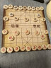 得力（deli）中国象棋套装折叠防水棋盘家庭亲子套装原木色棋子3.8 大号 6734 实拍图