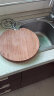 美厨（maxcook）乌檀木砧板菜板 圆形整木切菜板加厚实木案板家用大号 MCPJ901 实拍图