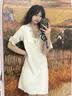 浪莎睡衣女夏季性感冰丝仿真丝睡裙薄款高级感V领蕾丝轻熟女士家居服 实拍图