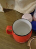 贝瑟斯办公室喝水杯子咖啡杯套装陶瓷茶杯马克杯带盖带勺早餐杯蓝色 实拍图