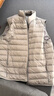 雪中飞秋冬新款男式轻薄羽绒服马甲基础男士短款羽绒秋马甲 火山灰|8193 2XL 185/104A 实拍图