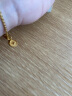 六福珠宝足金铜钱黄金吊坠女款挂坠不含项链 计价 L01GTBP0010 约0.65克 实拍图