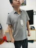 红豆短袖polo衫男【凉感吸湿速干】25新品弹力抗菌休闲短袖男父亲礼物 S4陨石灰【撞色领】 L （建议125-140斤） 实拍图