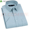 杉杉（FIRS）短袖衬衫男中年商务休闲正装宽松免烫衬衣 TCT4299短袖绿色 42  晒单实拍图