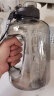 WINTERPALACE大容量塑料水杯男士运动健身水壶户外墩墩桶便携顿顿杯子水瓶 吨吨黑 1700ml 晒单实拍图