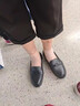 断码清仓春秋妈妈鞋单鞋真皮软底平底女鞋皮鞋防滑工作鞋女 黑色 37 实拍图