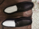 骆驼（CAMEL）男鞋商务休闲低帮套脚办公爸爸皮鞋 G13A209177R 黑色，加绒 41 实拍图