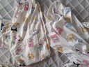 女士睡衣春秋纯棉质长袖开衫翻领可爱家居服秋天可外穿学生套装 2054浅杏彩小卡通 XXL 实拍图