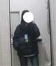 森马[明星推荐轻松羽绒]三防羽绒服男款男士羽绒服保暖厚面包服 黑色（灰鸭绒）90001 XS 实拍图