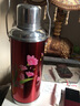 梵育暖壶小号热水瓶小型怀旧复古暖水壶老式玻璃内胆保温瓶家用小暖壶 红色 1200ml 实拍图