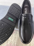 老人头秋冬季皮鞋男真皮软皮软底中老年人商务鞋男士皮鞋加绒保暖鞋爸爸 HZ128803-1黑色[单里款] 40 实拍图