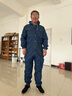沽衣邦纯棉牛仔连体工作服加厚耐磨机修防尘防污连体服男劳保连体工装 牛仔连体双拉链 2XL 180 实拍图