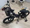 贝琦童儿童自行车男孩2-3-6-7-9岁5中大童小女孩脚踏单车宝宝童车 磨砂黑一体轮+双碟刹后座版+京东专供 14寸适合身高(95-105)CM 实拍图