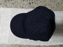 Siggi 帽子男秋冬天潮帅气羊毛毛线帽针织帽加厚保暖护耳帽冬帽 藏青色 约59-62CM 实拍图